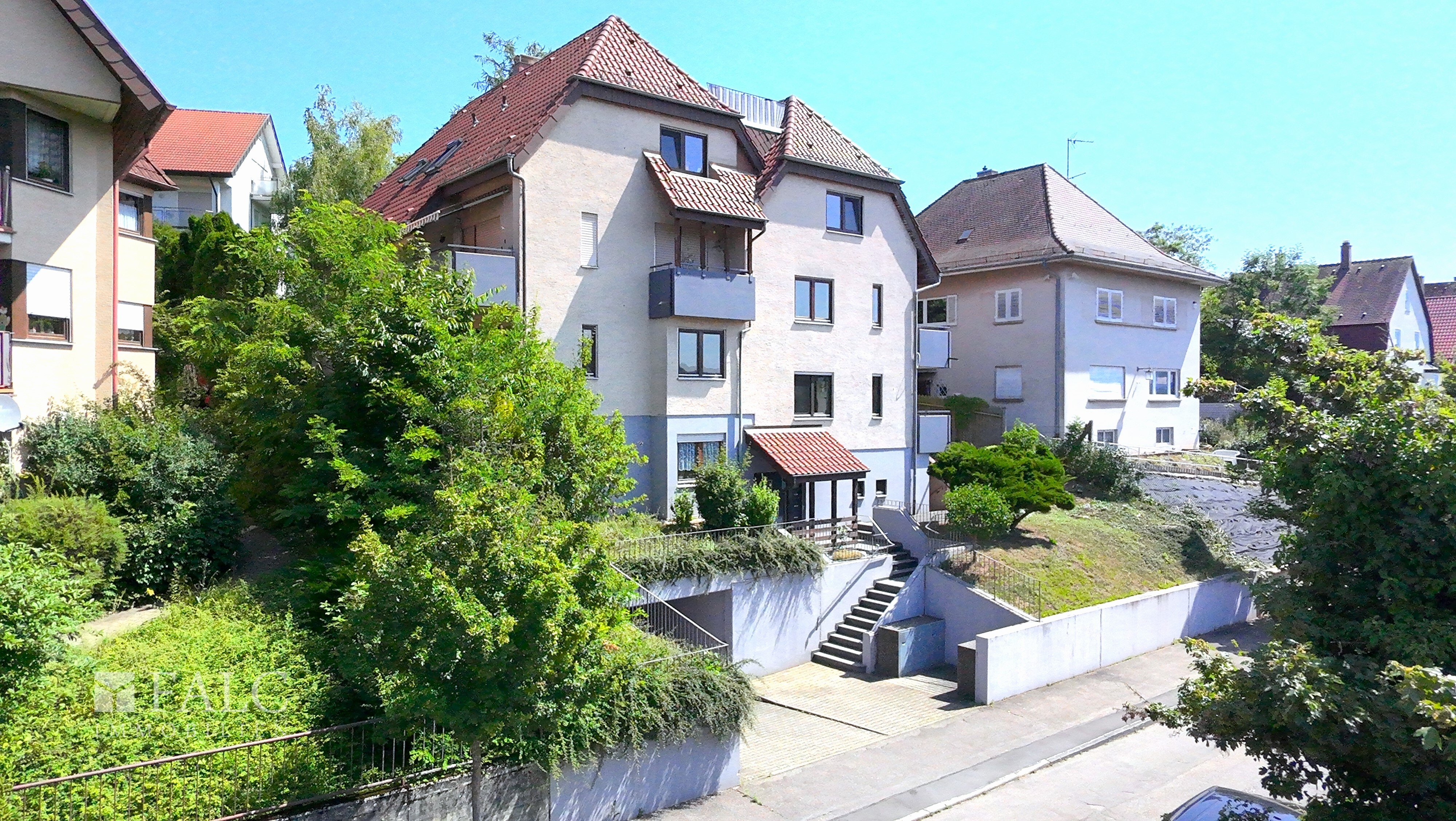 Freistehende Wohnanlage